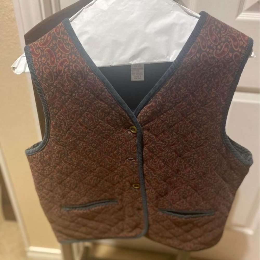 Vintage Jones NY Sport Quilted Vest - Size Sm